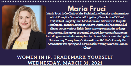 Maria Fruci to Participate on Panel at Seton Hall University School of Law Intellectual Property Law Society's 